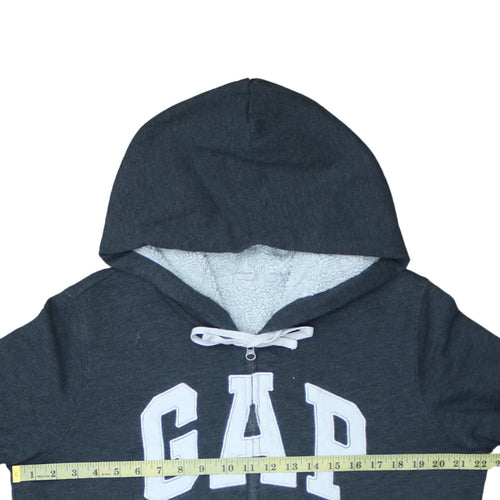 GAP Men's Grey Full Zip Fleece Lined Hoodie L