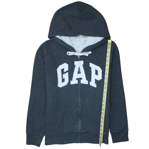 GAP Men's Grey Full Zip Fleece Lined Hoodie L