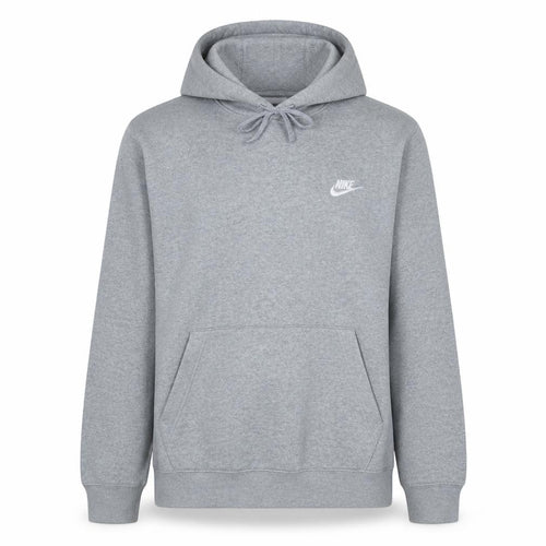 Nike Men's Grey Pullover Hoodie Small Fleece Logo Sportswear