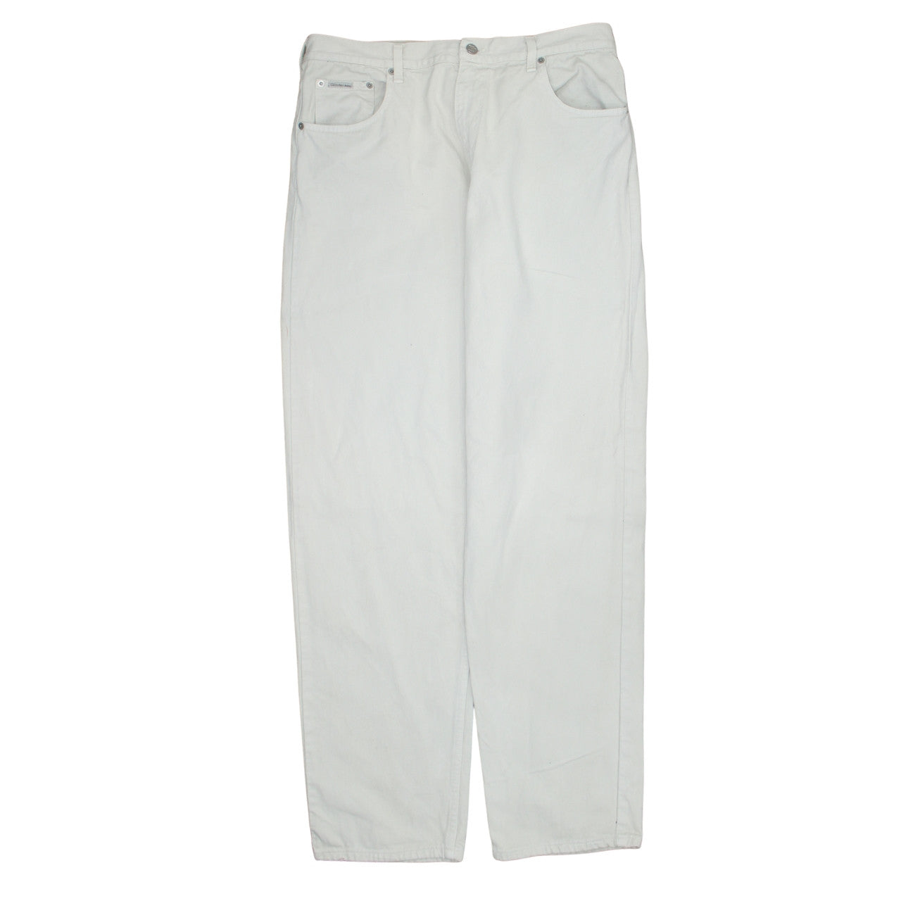 Calvin Klein Men's Beige Straight Leg Denim Jeans Size 36