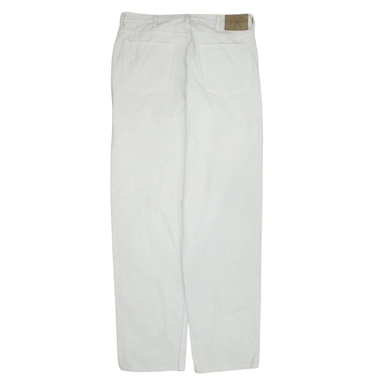 Calvin Klein Men's Beige Straight Leg Denim Jeans Size 36