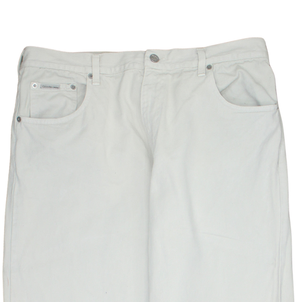 Calvin Klein Men's Beige Straight Leg Denim Jeans Size 36