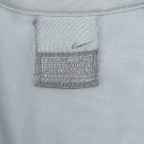 Nike Men's Grey Full Zip Sweatshirt M Regular Fit Lightweight