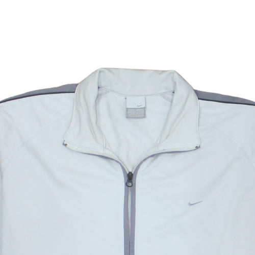 Nike Men's Grey Full Zip Sweatshirt M Regular Fit Lightweight
