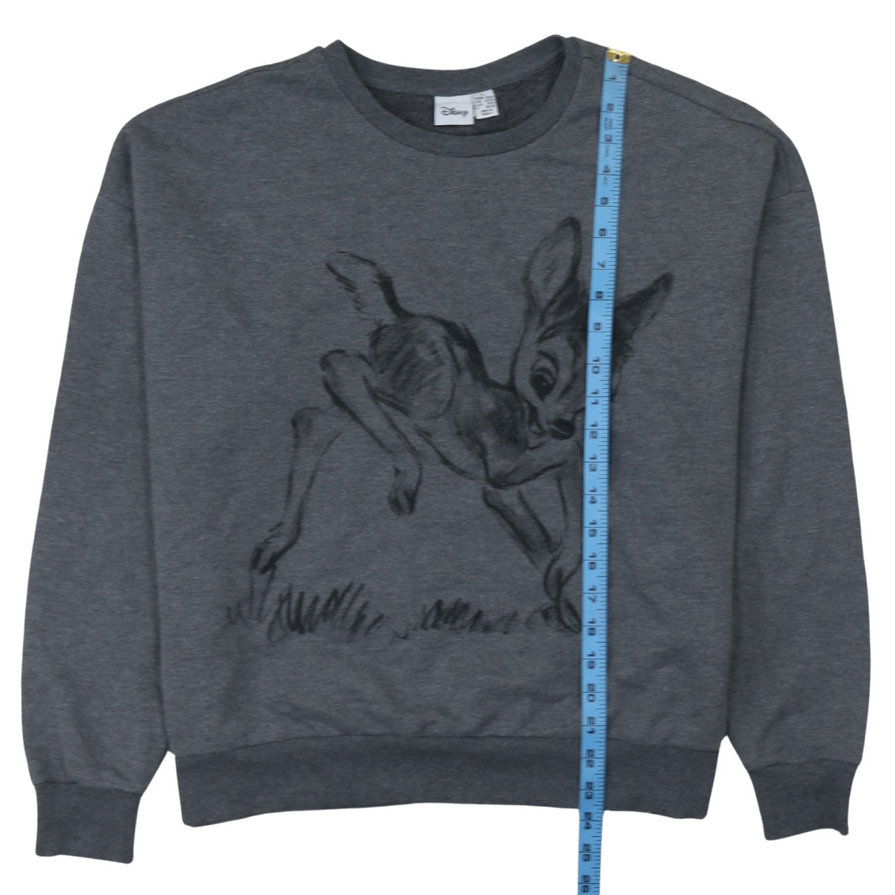 Disney Women’s Grey Bambi Pullover Sweatshirt Size L UK 14/16