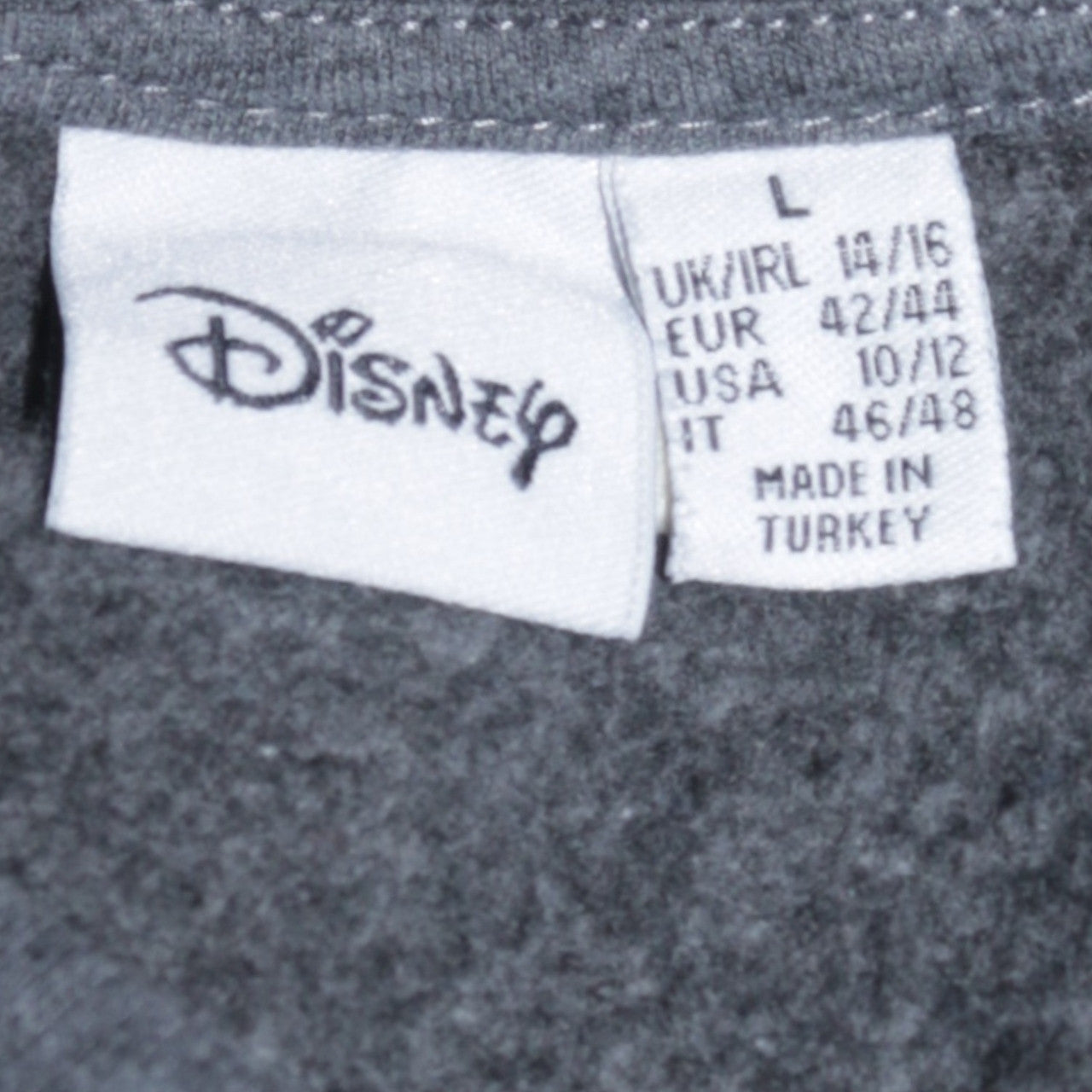 Disney Women’s Grey Bambi Pullover Sweatshirt Size L UK 14/16