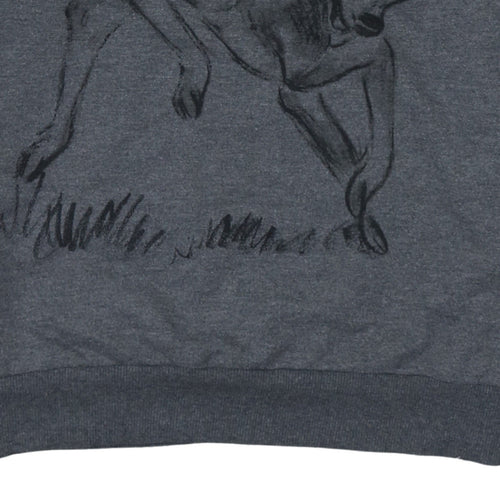 Disney Women’s Grey Bambi Pullover Sweatshirt Size L UK 14/16