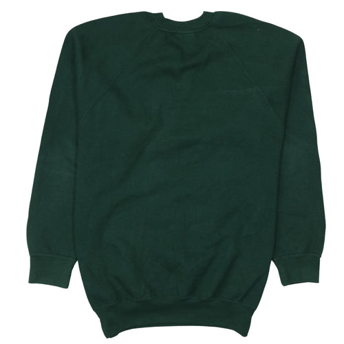 Russell Mens Green Embroidered Sullivan Upper School Sweatshirt M