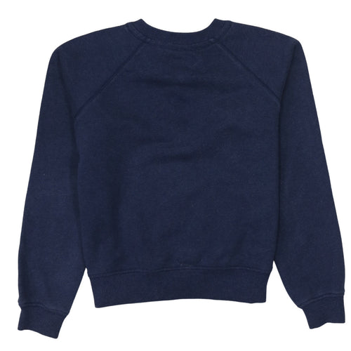 G-Star RAW Women's Navy Blue Raglan Crew Neck Sweatshirt M