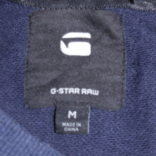 G-Star RAW Women's Navy Blue Raglan Crew Neck Sweatshirt M