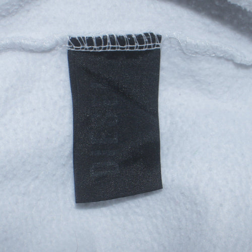 Diesel Mens White Hoodie M Pullover Fleece Logo Hooded Sweatshirt