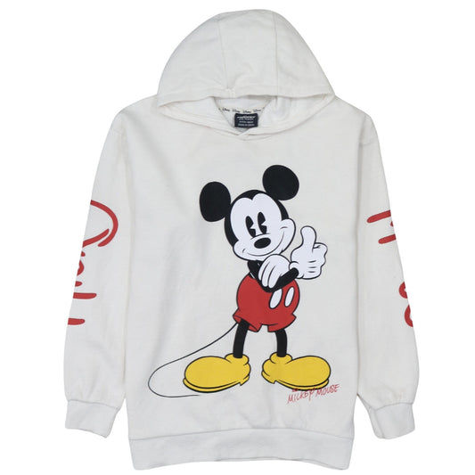 Disney Mickey & Friends Boys White Graphic Pullover Hoodie 12-13 Years