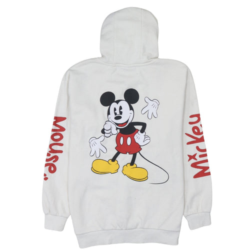 Disney Mickey & Friends Boys White Graphic Pullover Hoodie 12-13 Years