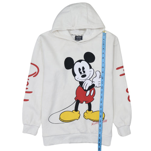 Disney Mickey & Friends Boys White Graphic Pullover Hoodie 12-13 Years