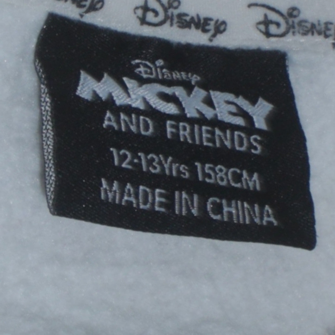 Disney Mickey & Friends Boys White Graphic Pullover Hoodie 12-13 Years