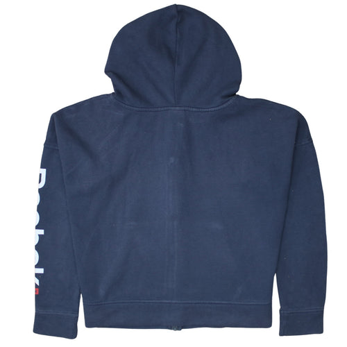 Reebok Women's Navy Blue Full Zip Hoodie Size M