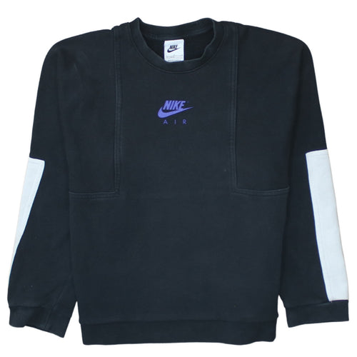 Nike Boys Black Sweatshirt L 147-158cm Pullover Crew Neck Graphic Print