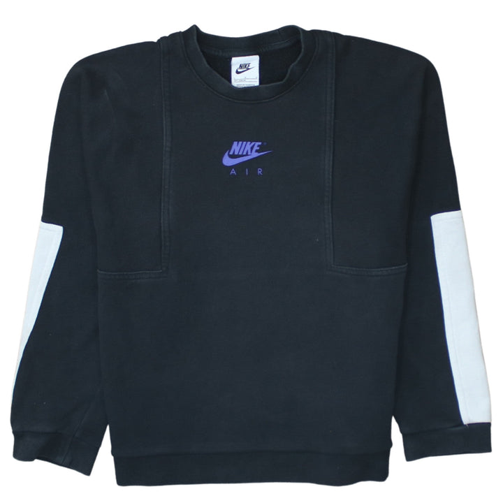 Nike Boys Black Sweatshirt L 147-158cm Pullover Crew Neck Graphic Print