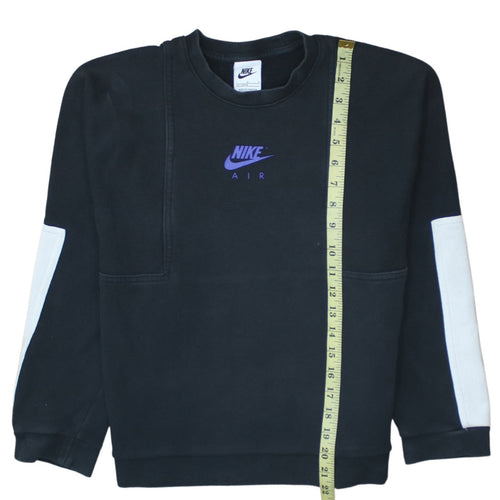 Nike Boys Black Sweatshirt L 147-158cm Pullover Crew Neck Graphic Print