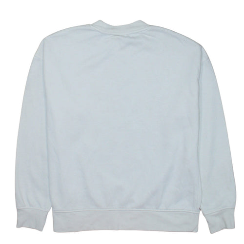 Disney Womens White Mickey Mouse Graphic Pullover Sweatshirt Size S