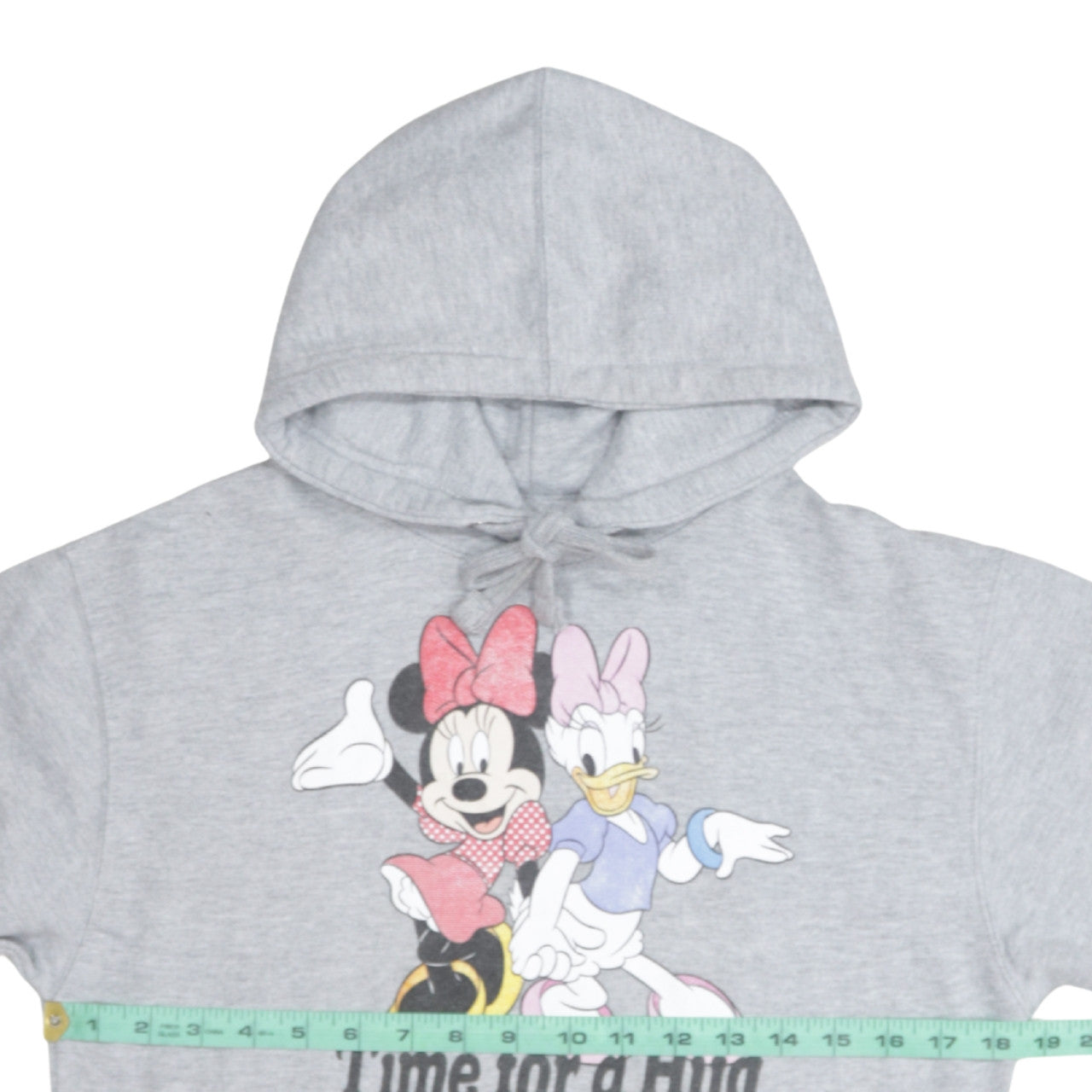 Disney Women Grey Minnie & Daisy Graphic Pullover Hoodie Size S