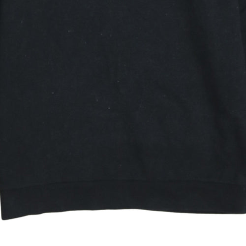 Ellesse Boys Black 13-14 Years Pullover Sweatshirt Crew Neck Logo Print