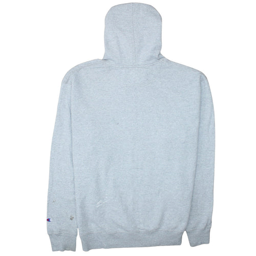 Champion Men’s Grey XL Pullover Hoodie Fleece Logo Drawstring