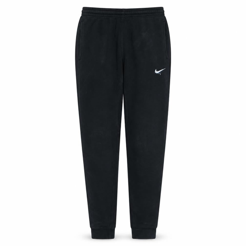Front view of Nike Men's Black Fleece Jogger Sweatpants, size S, Regular Fit
