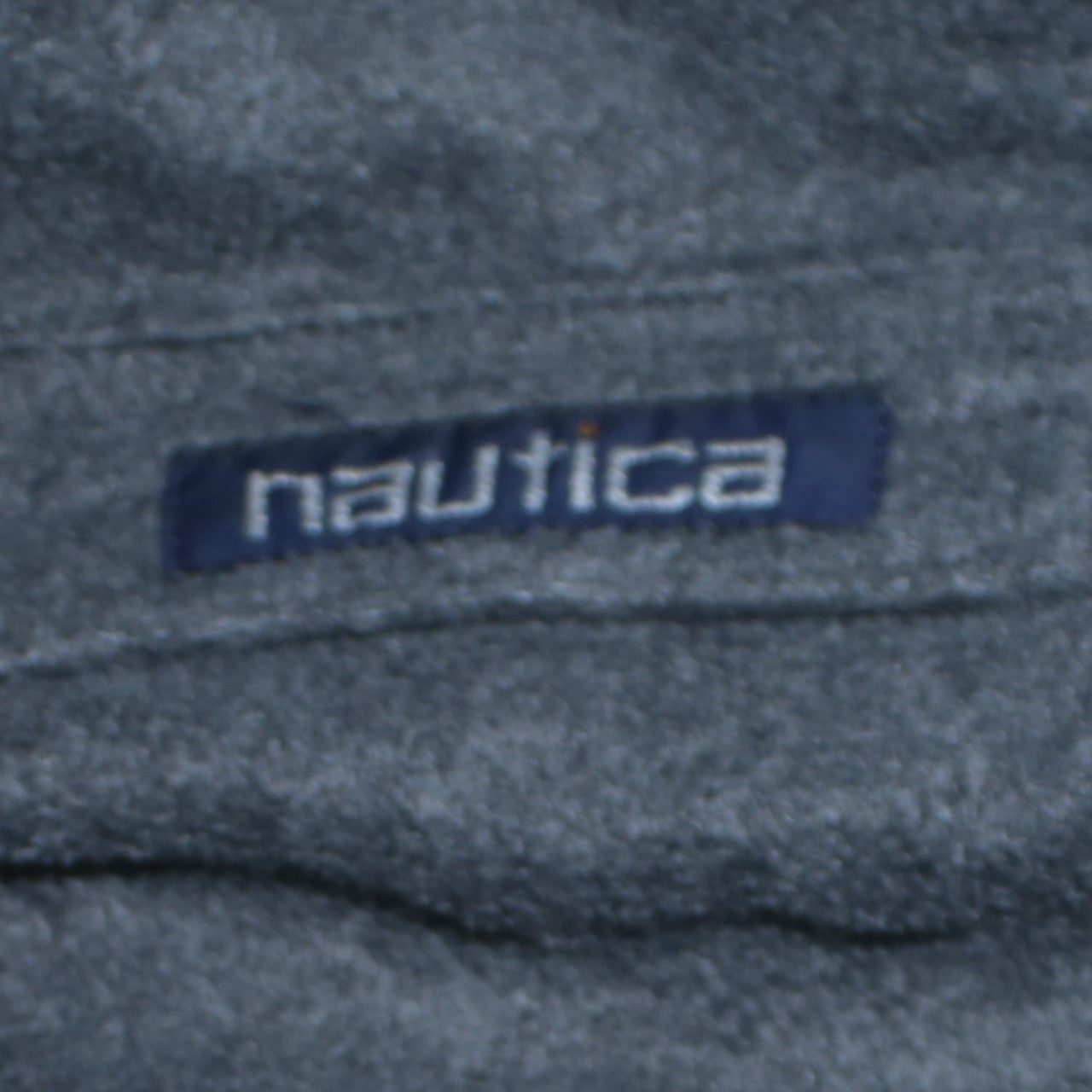 Nautica Men's Beige Windbreaker Jacket L Hooded Full Zip Fleece Lined