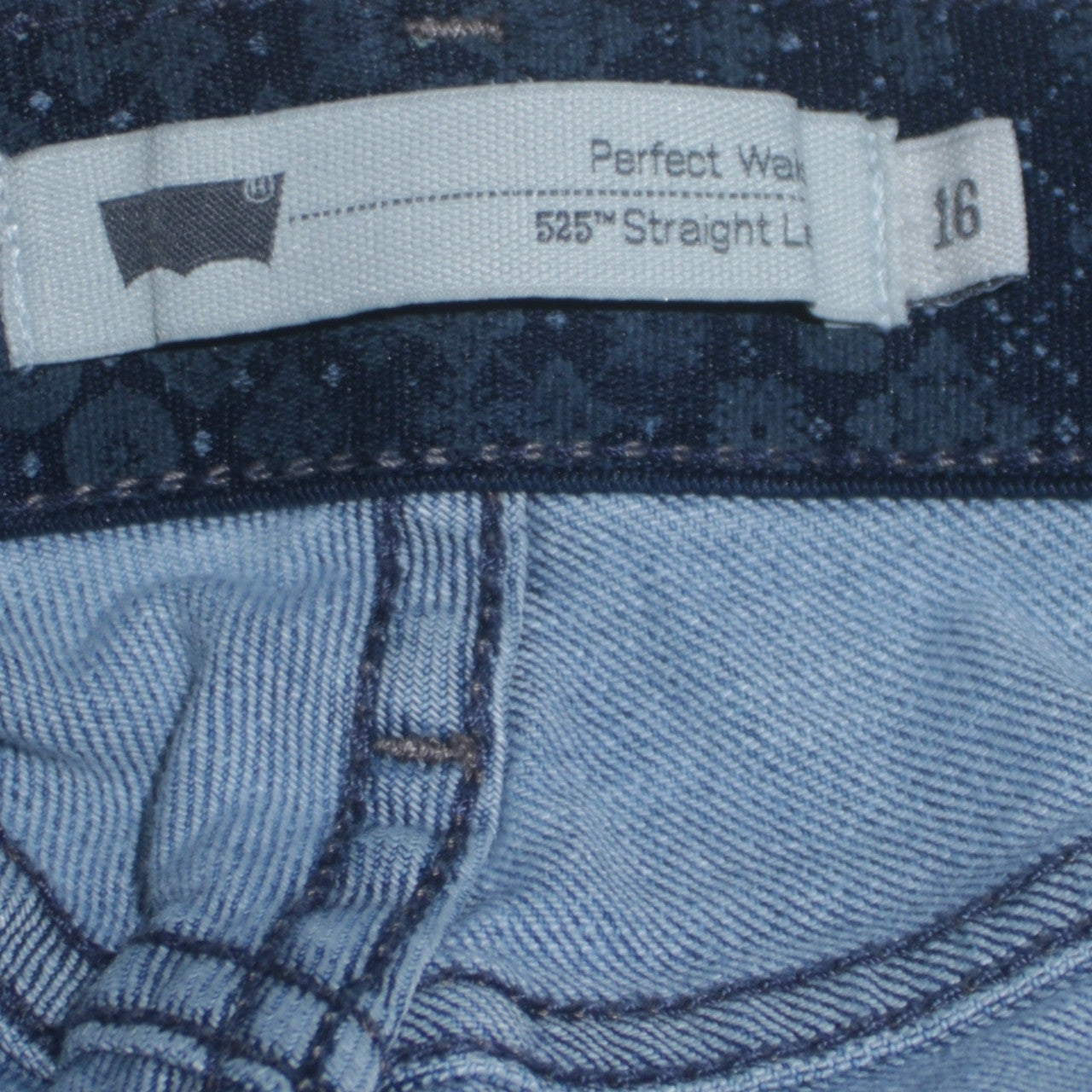Levi's Men Blue 525 Straight Leg Jeans Size 16 Regular Denim