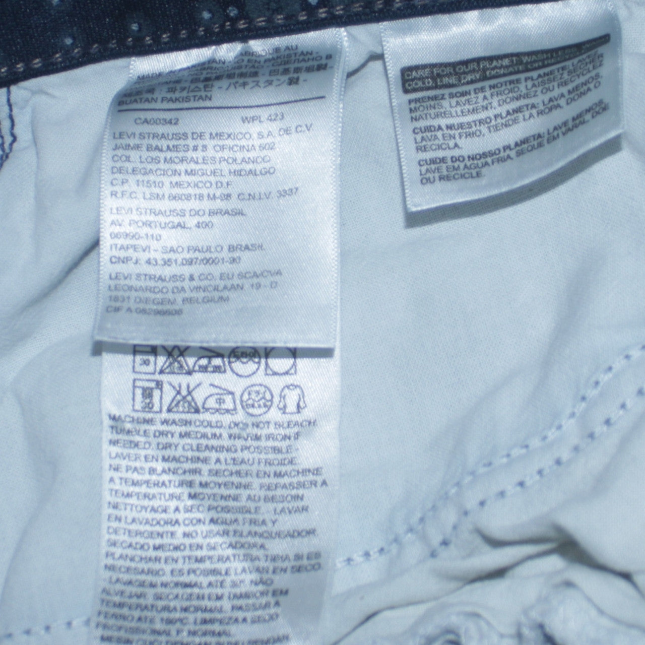 Levi's Men Blue 525 Straight Leg Jeans Size 16 Regular Denim