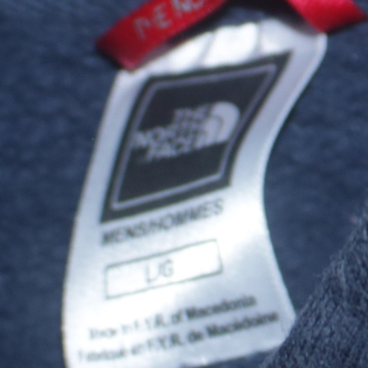The North Face Men's Blue Large Pullover Hoodie Cotton Logo