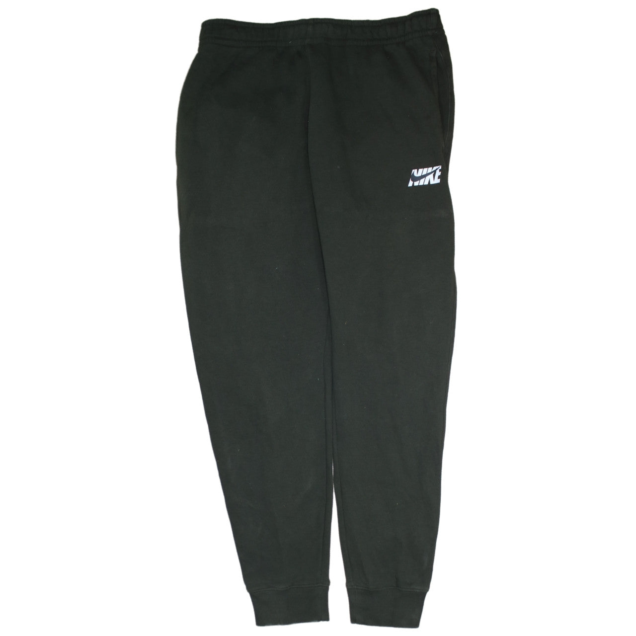 Nike Men's Black Jogger Sweatpants M Regular Fit Fleece Trousers