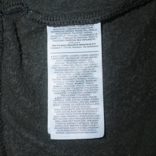 Nike Men's Black Jogger Sweatpants M Regular Fit Fleece Trousers