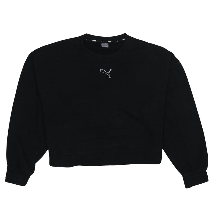 Puma Womens Black Crew Neck Pullover Sweatshirt XL