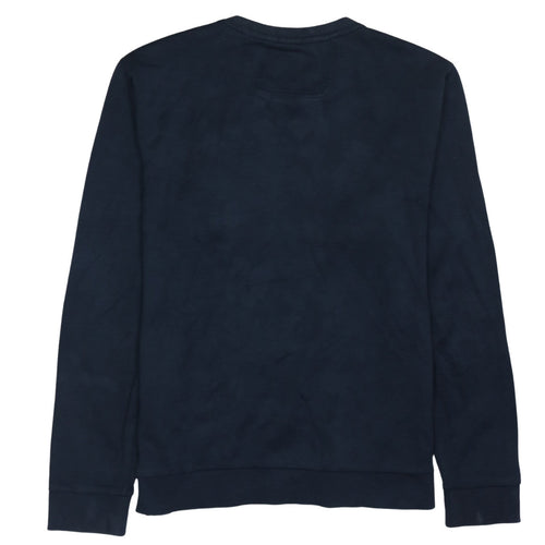 Hugo Boss Men's Blue Slim Fit Crew Neck Logo Sweatshirt XL