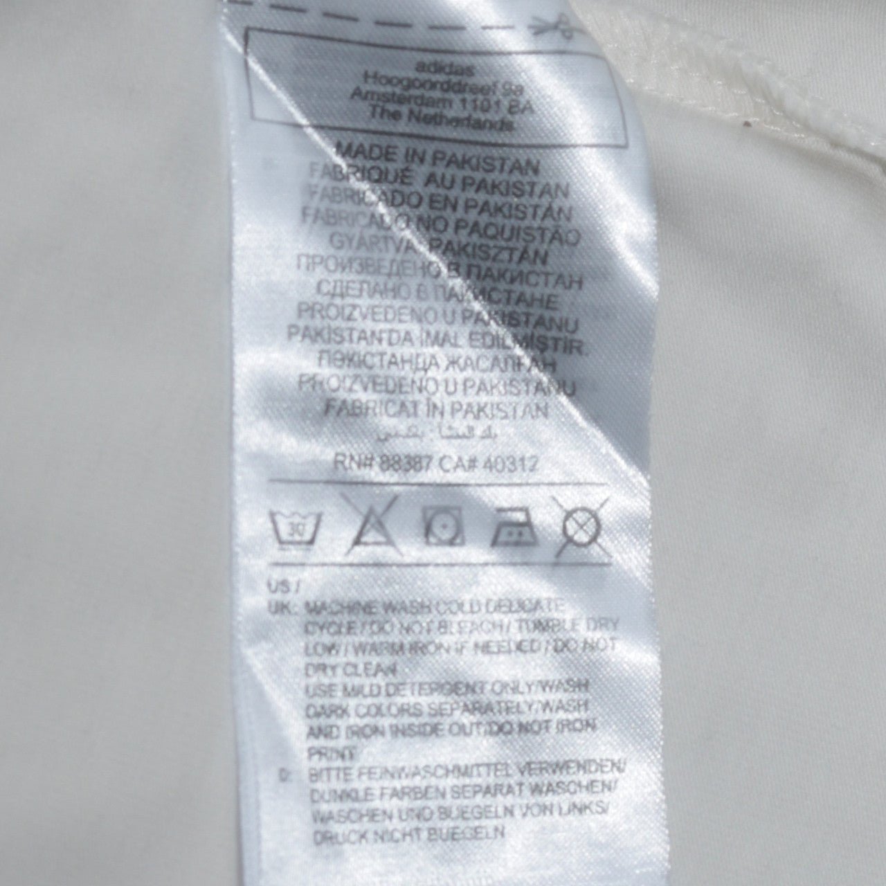 Adidas Womens White Crew Neck Long Sleeve Pullover Sweatshirt UK 12