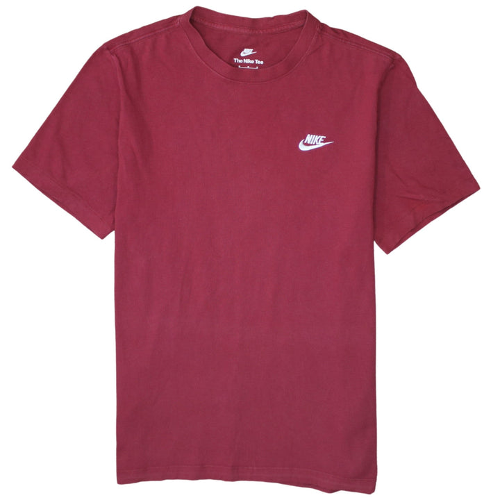 Nike Men's Red Crew Neck Cotton T-Shirt Medium