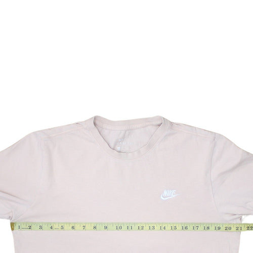 Nike Mens Beige Cotton Crew Neck Short Sleeve T-Shirt M