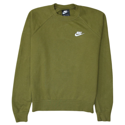 Nike Men's Green Small Crew Neck Pullover Sweatshirt