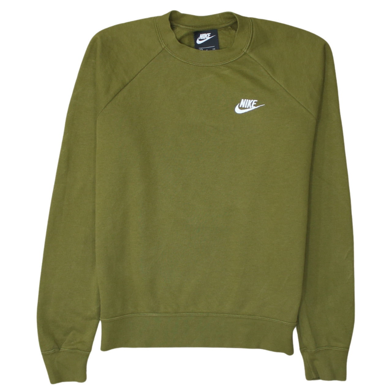 Nike Men's Green Small Crew Neck Pullover Sweatshirt