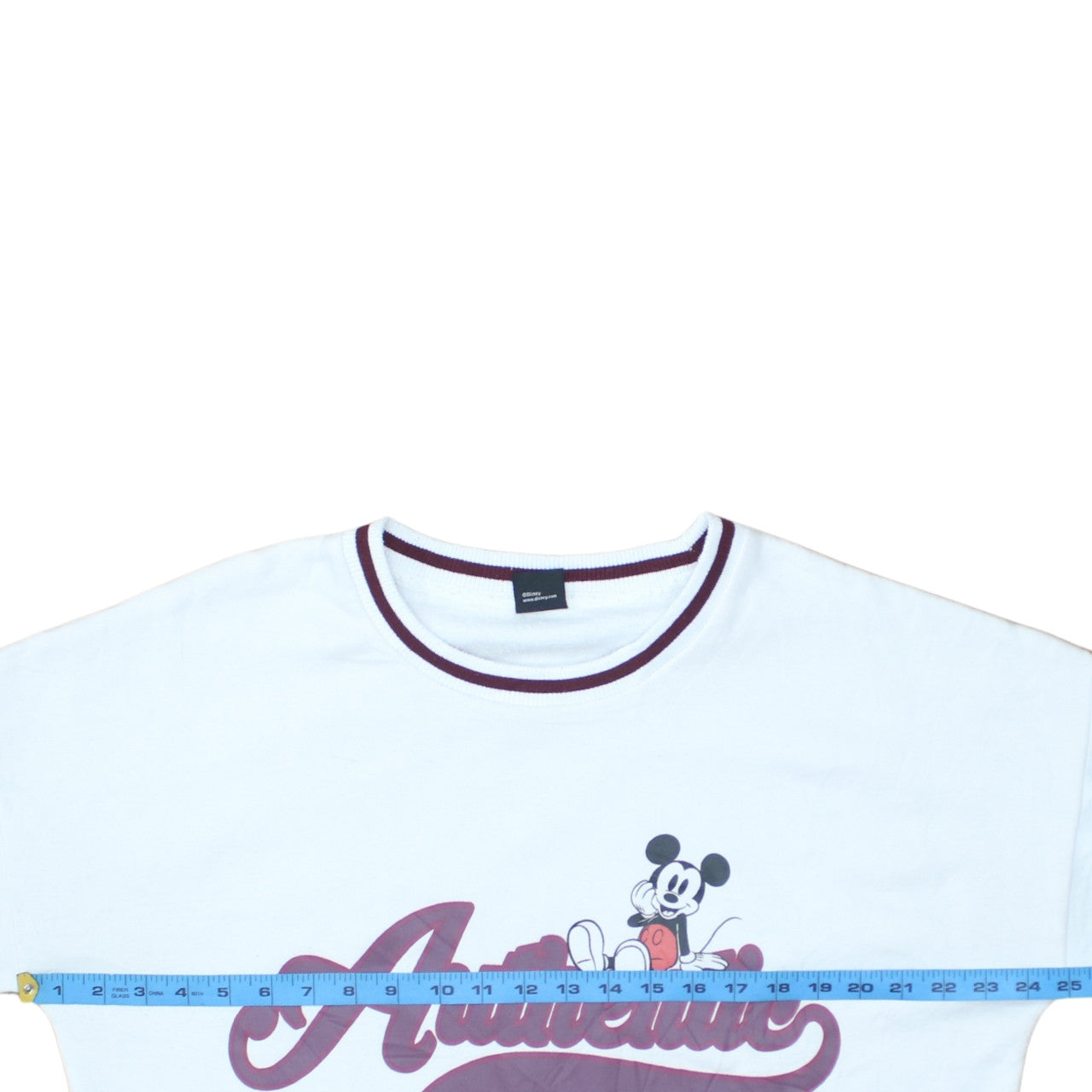 Disney Pep&Co Women's White Mickey Mouse Authentic Sweatshirt L 16-18
