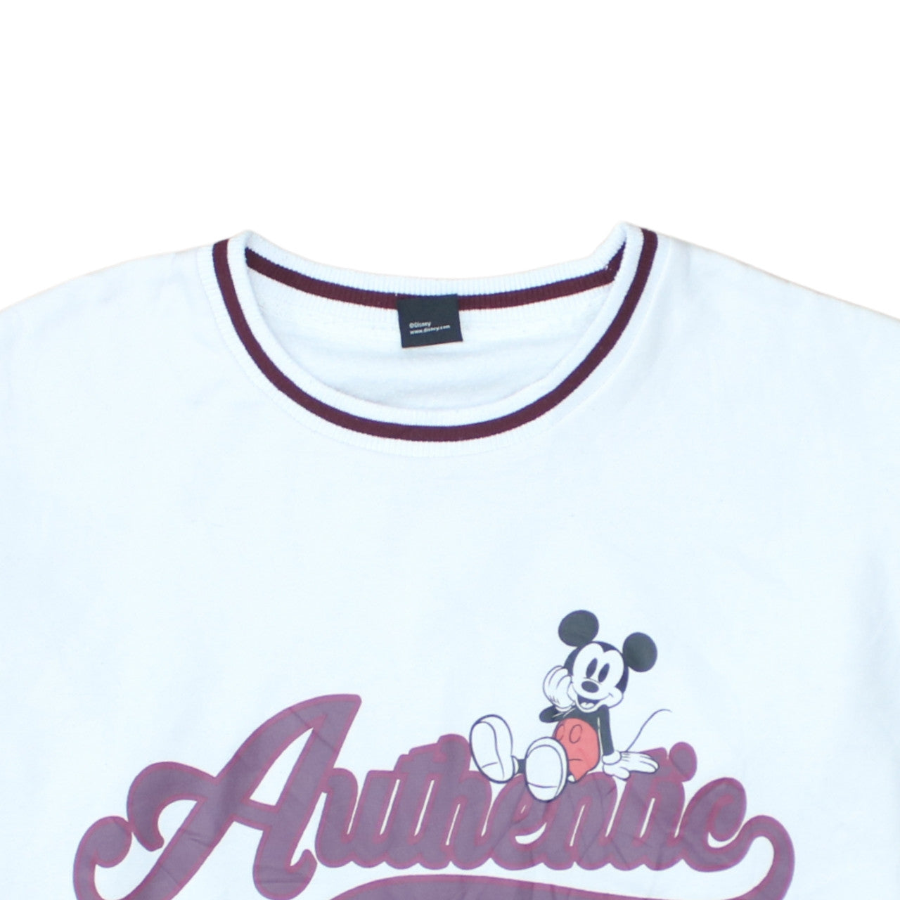 Disney Pep&Co Women's White Mickey Mouse Authentic Sweatshirt L 16-18