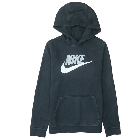 Nike Boys Black XL Pullover Hoodie Sweatshirt with Logo Print