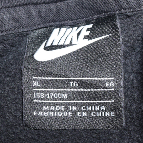 Nike Boys Black XL Pullover Hoodie Sweatshirt with Logo Print