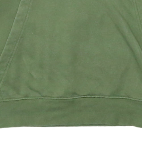 Nike Men's Green Pullover Hoodie Size L Logo Fleece Sweatshirt