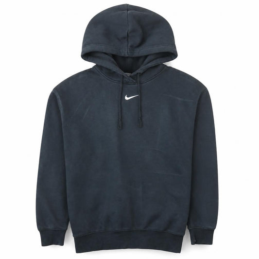 Front view of Nike Men's Black Pullover Hoodie Sweatshirt, size S, Regular Fit