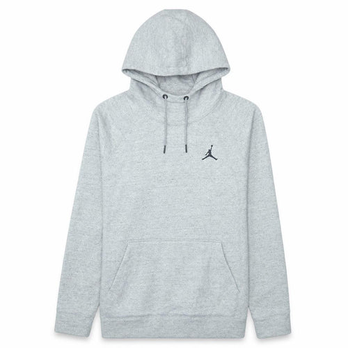 Jordan Mens Grey Pullover Hoodie M Regular Fit Fleece Logo Sportswear