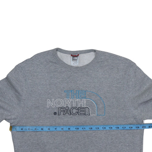 The North Face Men's Grey Crew Neck Pullover Sweatshirt Size S