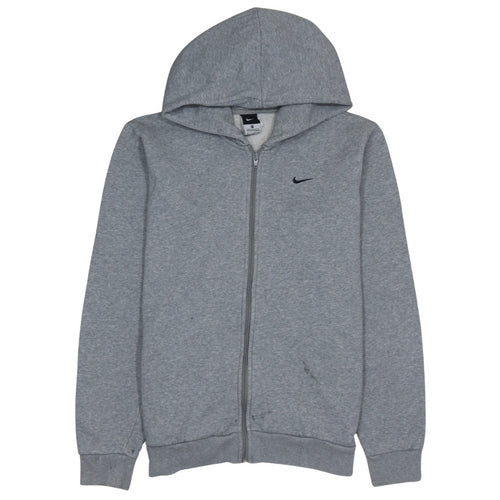 Nike Men's Grey Full Zip Hoodie Size M Fleece Sportswear